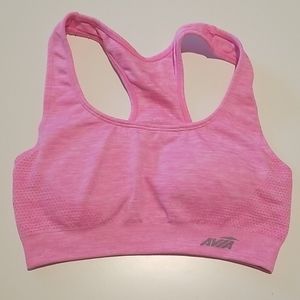 Pink sports bra